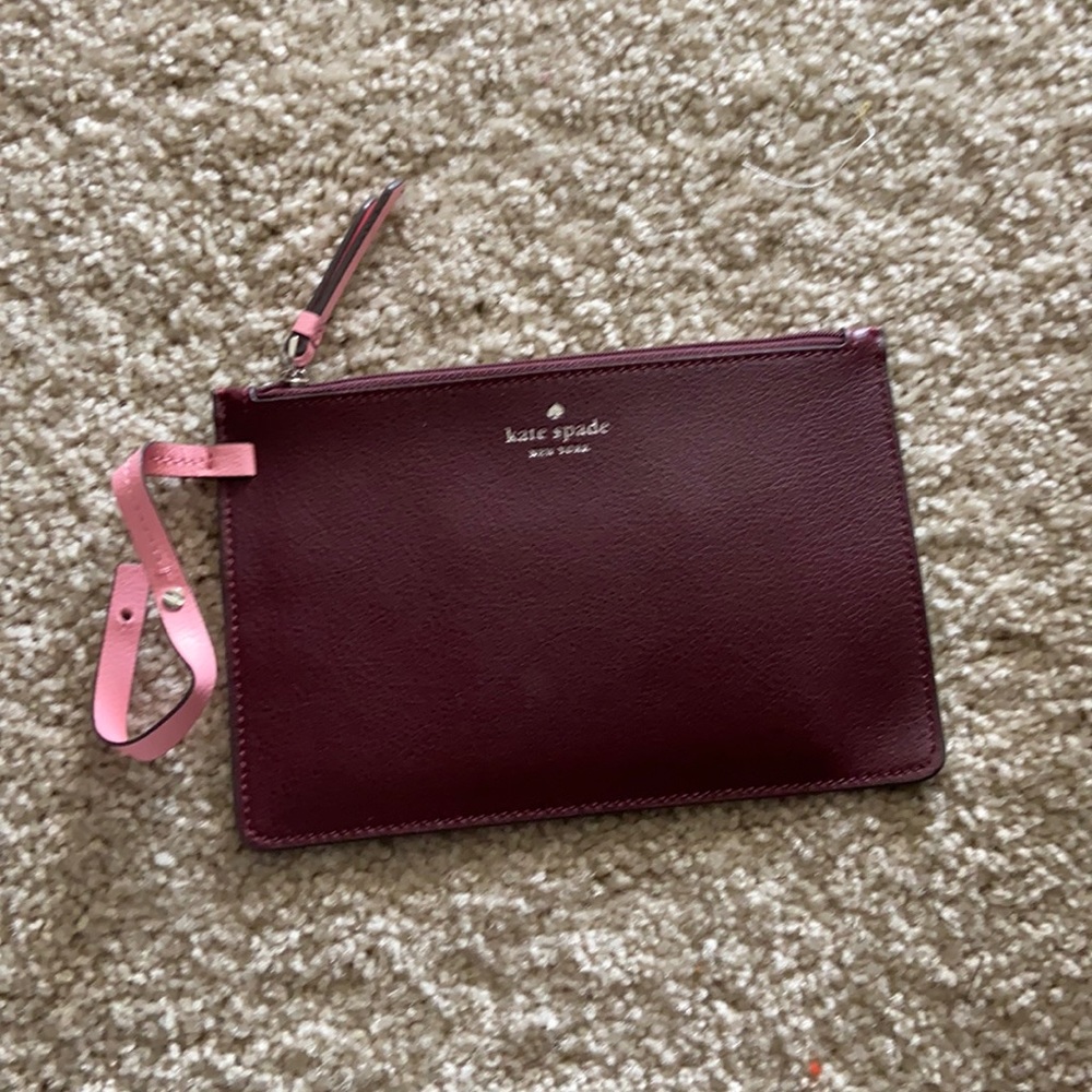 Kate spade leather flat pouch